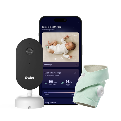 Beeldbabyfoon Dream sock met camera Dream Sight Mint 