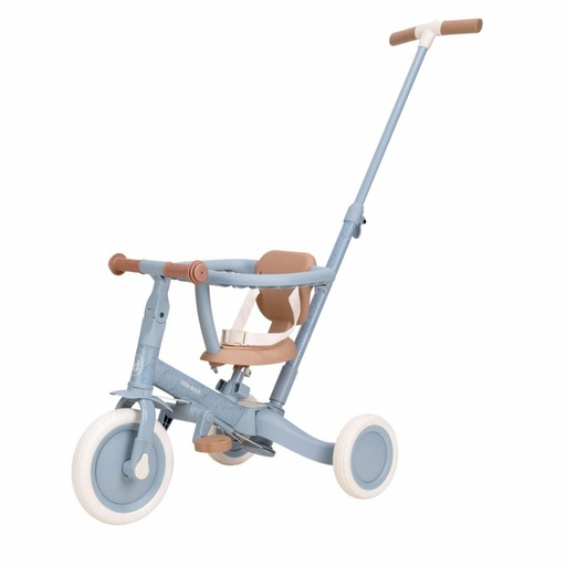 Driewieler 4 in 1 met duwstang Safari Dreams Blue 