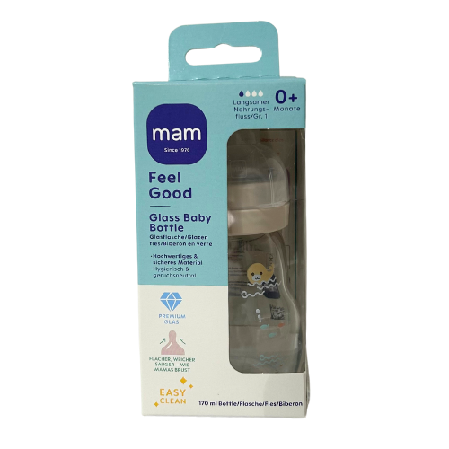 Zuigfles feel good glas 0m+ 170ml  