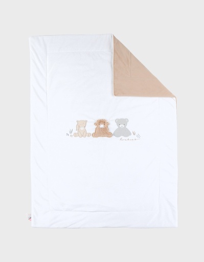 Deken veloudoux - fluffy, orso &lily  75X100