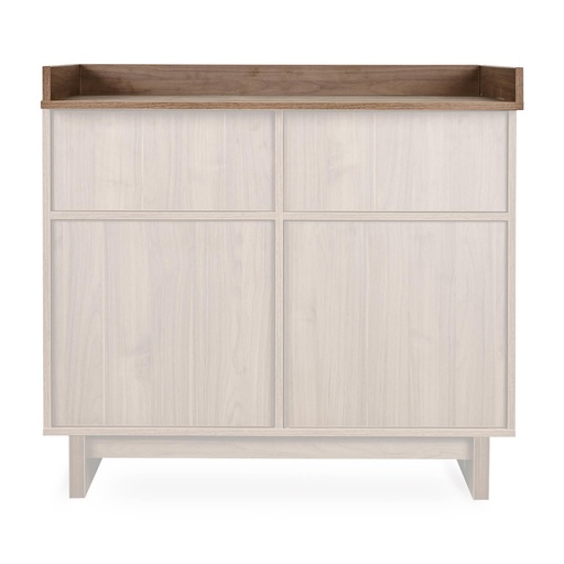 Extensie luiertafel XL voor commode Kyo walnut 