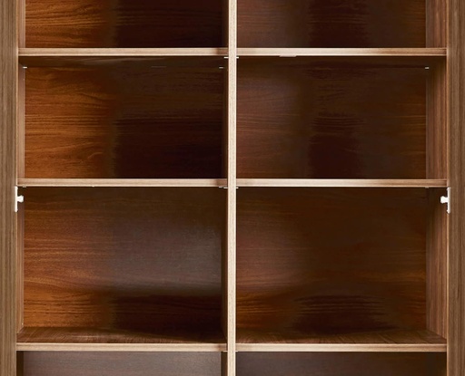 Wardrobe 3 shelves Kyo walnut 