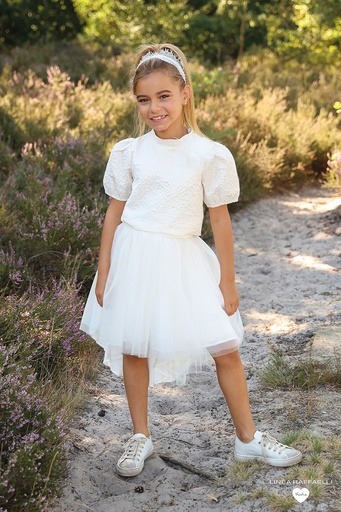 Feestelijke rok Champagne - Off White 
