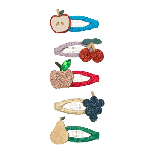 Haarclip klein clic clacs (5 stuks) Fruitig 