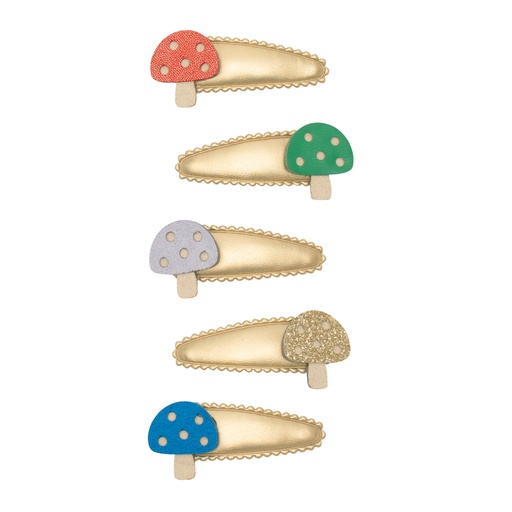 Haarclip klein (5 stuks) Toadstool 