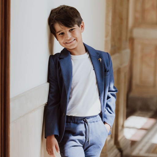 T-shirt Aerobic White - Navy 