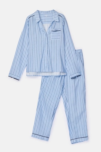 Pyjama Streep Blauw 