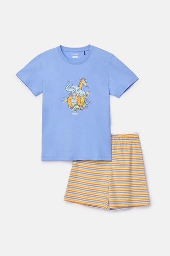 Pyjamashortset blauw 