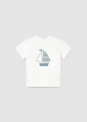 T-shirt met korte mouwen cream 