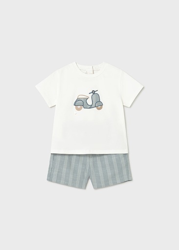 Bermuda en t-shirt set jade 