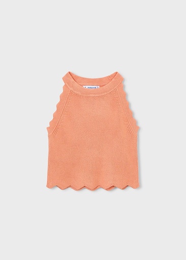 Top knitted peach 