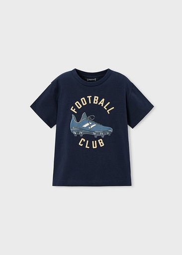 T-shirt met korte mouwen voetbalclub print navy 