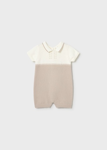 Romper gebreid met kraag col. mole 