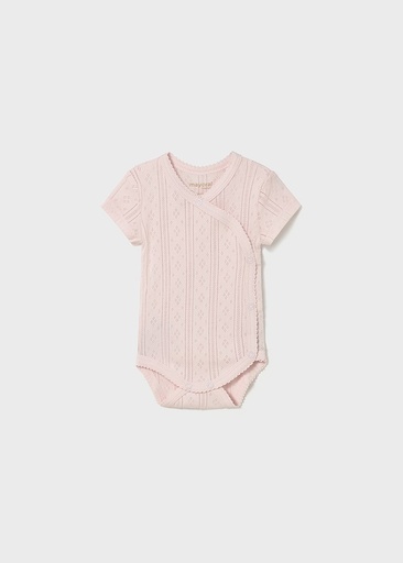 Body met korte mouwen met zijsluiting baby rose 