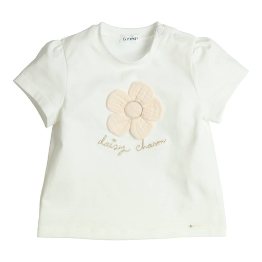 T-shirt aerobic daisy charm Off White - Beige 