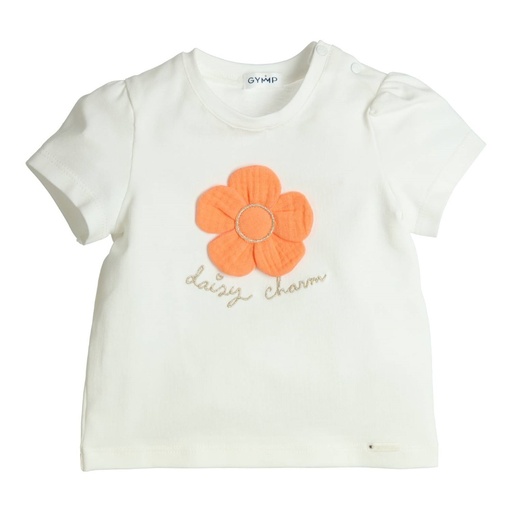 T-shirt aerobic daisy charm off white