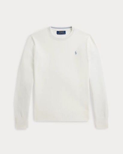 Katoenen trui met ronde hals (8j-16j) Deckwash White 