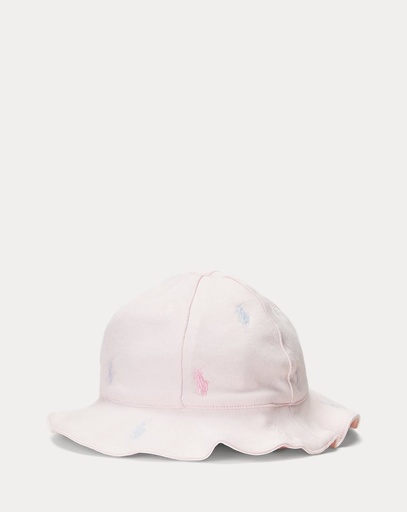 Bonnet en coton (3m-18m) Rose délicat
