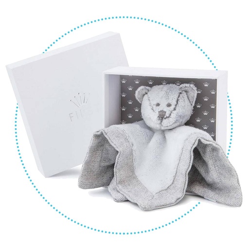 Soft toy doudou (24cm) Flor grey