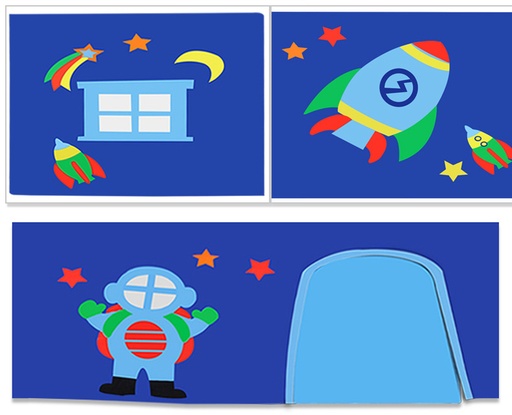 Play curtain for half-high sleeper pino/scott Astro 