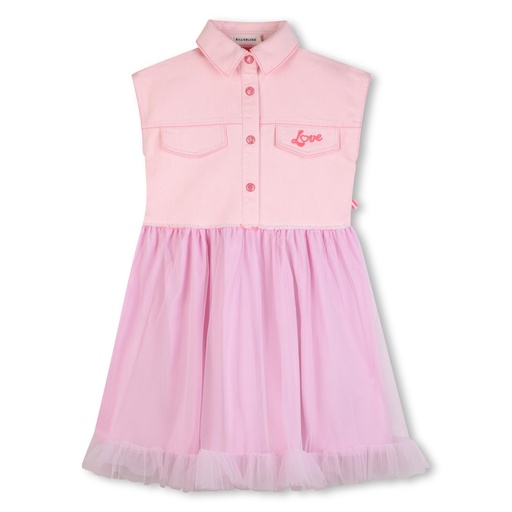 Jurk tweedelige tulle look love roze 