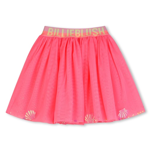 Rok mesh glitter fantasielook roze 