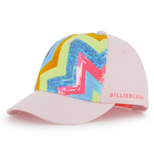 Cap twill sequins funstyle pink 52