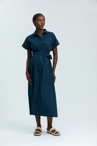 Robe de maternité et d'allaitement Asie dark blue 