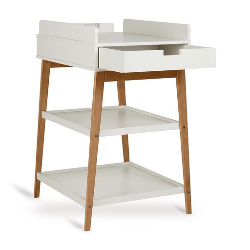 Changing table Hip (+drawer) clay/walnut 