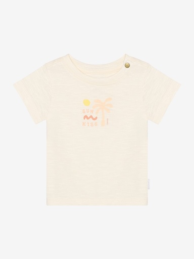 T‑shirt korte mouwen slub funprint  