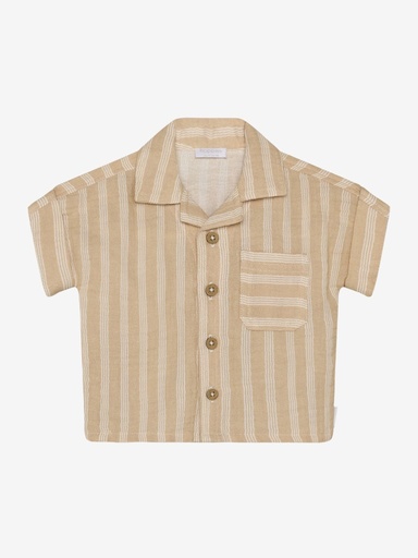 Hemd korte mouwen muslin stripe  