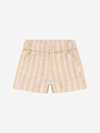 Shorts regular fit Musselinstreifen  