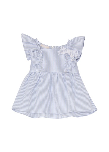 Top seersucker Blue Bell Stripe 