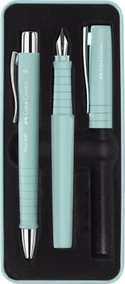 Ballpoint and fountain pen in gift box  