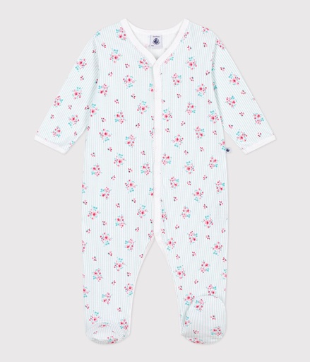 Pyjama en coton imprimé floral marshmallow/multico 