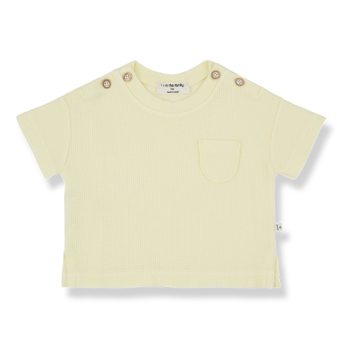 T-shirt korte mouwen Delion Pastel-Yellow 