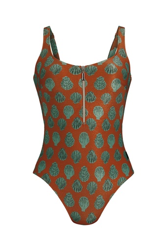 Zwangerschapsbadpak style Elouise Roestbruin 