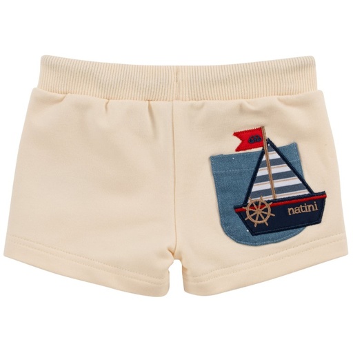 Short jogger met zakje boot cream 