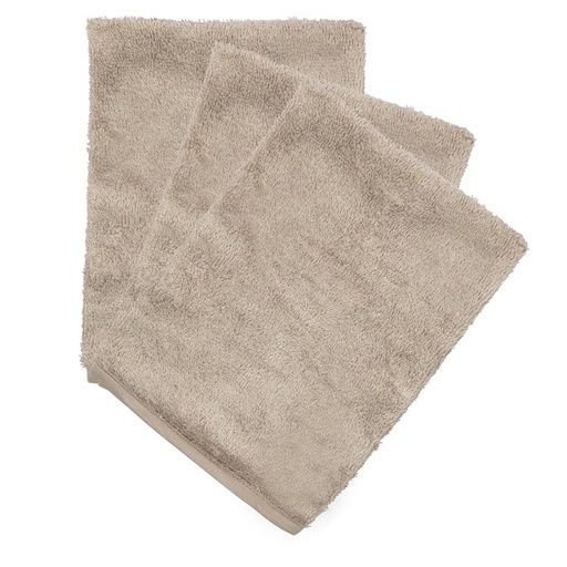Washandjes (3 stuks) feather grey 