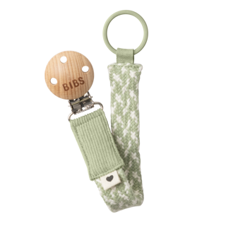 Fopspeenketting gevlochten Sage/Ivory 