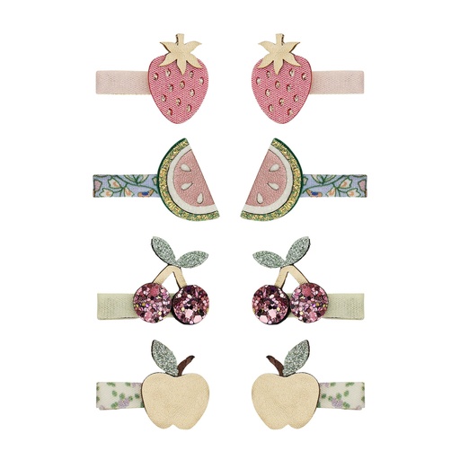 Haarclip klein (8 stuks) Fruitsalade 