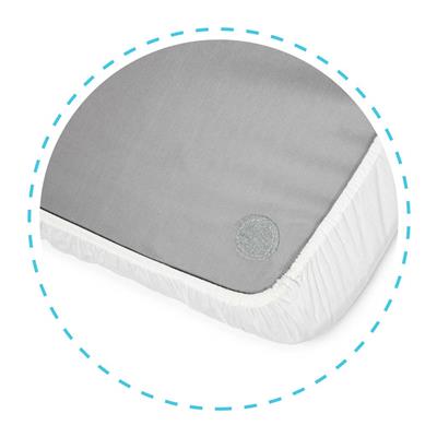 Hoeslaken katoen voor reisbed  