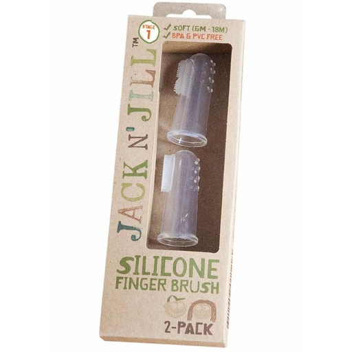 Vinger tandenborstel - silicone (2 )  