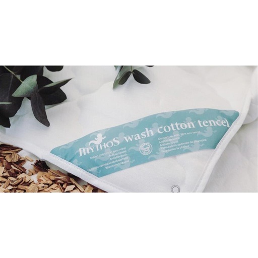 Deken Wash Cotton Tencel 4 seizoenen 100x135 wit 