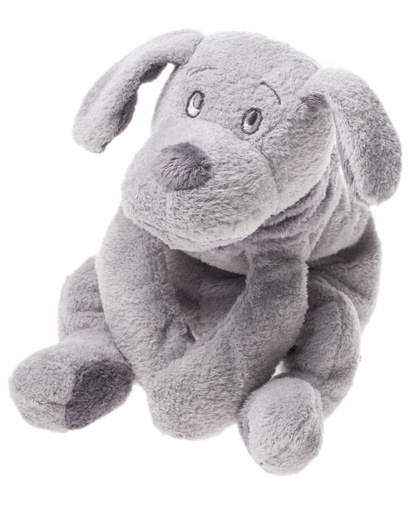 Peluche 30cm chien Fifi lichtgrijs 