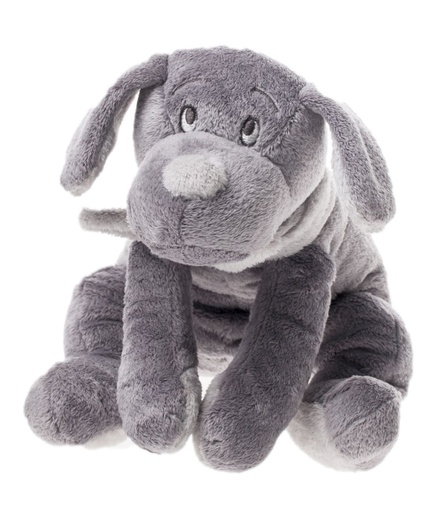 Peluche 30cm chien Fifi donkergrijs 