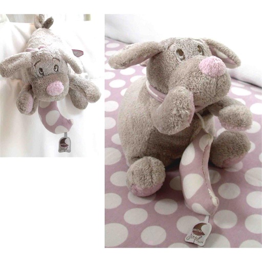Muziekknuffel hond Fifi pp musical 15 roze 