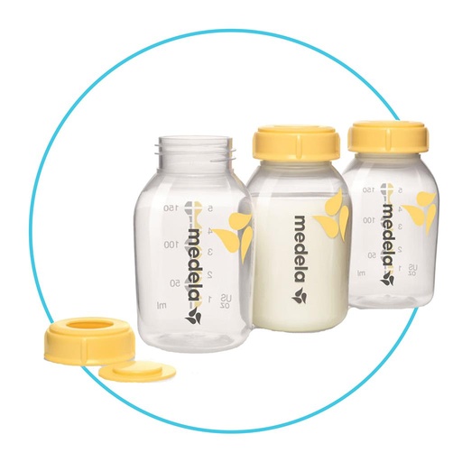 Fles moedermelk 150ml (3 stuks)  