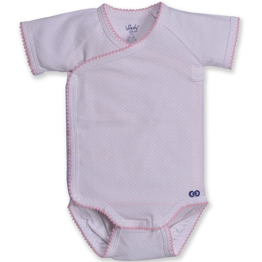 *Body crossed pink dots allover print 