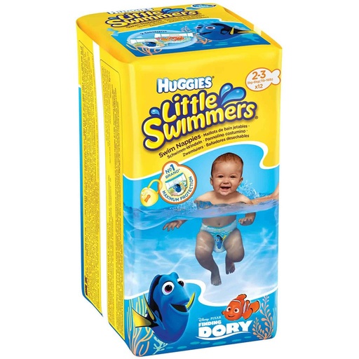 *Zwemluiers (12st) 3-8kg Huggies Little Swimmers